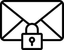 Mail Security Vector Icon