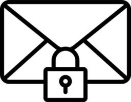 Mail Security Vector Icon