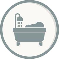 bañera limpieza vector icono