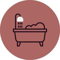 Bathtub Cleaning Vector Icon