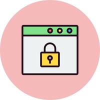 Browser Security Vector Icon