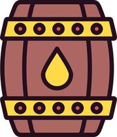 icono de vector de barril