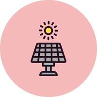 icono de vector de energía solar