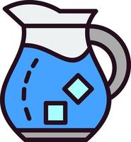 icono de vector de jarra de agua