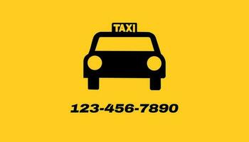 Quirky Taxi Business Card template