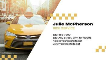 Modern Taxi Business Card template