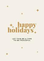 Holiday Greeting Card template