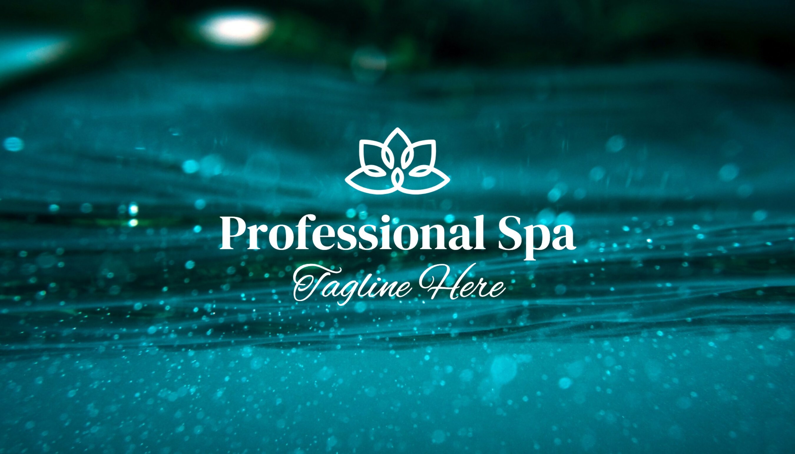 Professional Spa Business Card
