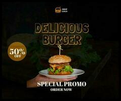 Burger Promo template