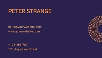 Purple Modern Creative Studio Business Card template