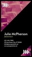 Polygonal Architect Business Card template