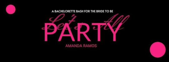 Bachelorette Party Promo template