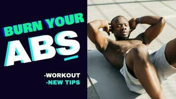 Abdominal Workout Promo template