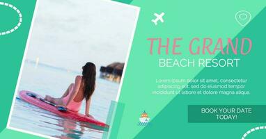 Beach Resort Promo template