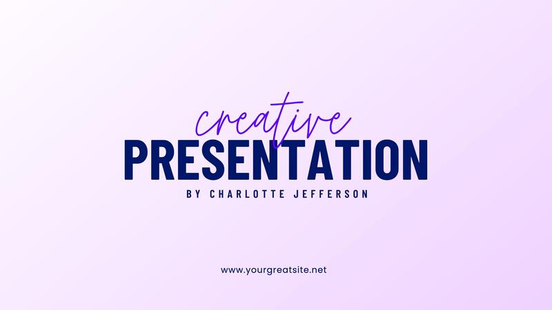 Purple Simple Creative Corporate Presentation Template