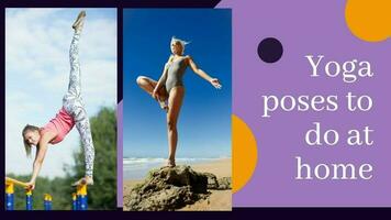 Yoga Poses Promo template
