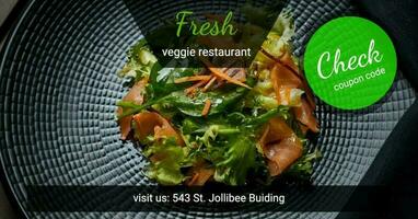 Veggie Restaurant Promo template