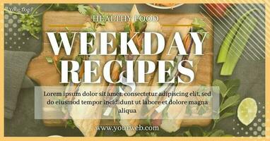 Weekdays Recipes template