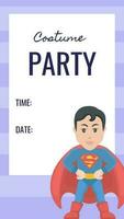 Costume party promo template