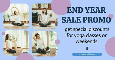 Yoga Class Year End Promotion template
