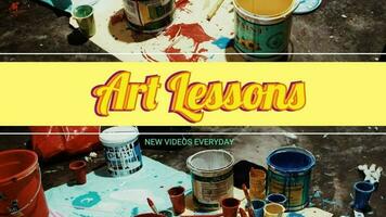 Art Lessons Promo template