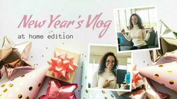 New Year's Vlog template