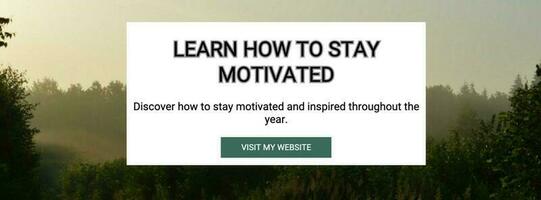 How to stay motivated template