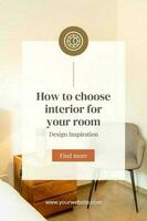 Beige Minimalist How to Choose Interior Pinterest template