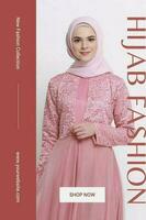 Pink Feminine Hijab Fashion Pinterest template
