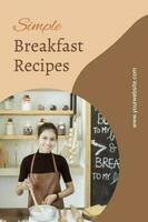 Brown Blob Simple Breakfast Recipes Pinterest template