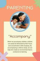 Orange Minimalist Parenting Tips Pinterest template