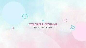 Colorful Music Festival template