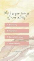 Self-Care Activity Quiz template