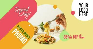Food Promotion Banner template