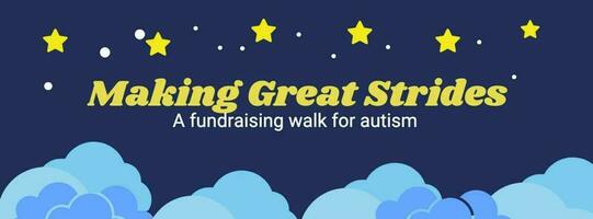 Autism fundraising promo template