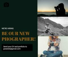 New photographer promo template