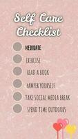 Self-care checklist template