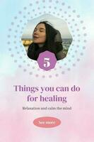 Pink Feminine Things Healing Mind Pinterest template