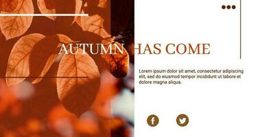 Autumn Promo template