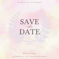 Save the Date Watercolor template