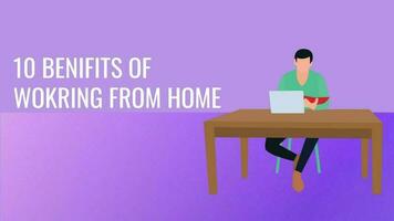 Benefits of Working From Home template