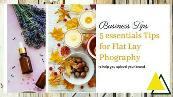 Flat lay photography template