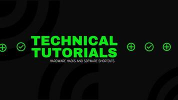 Technical tutorials and hacks template
