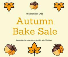 Autumn bake sale template