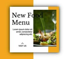 Restaurant menu promo template