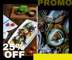 Delicious food promo template