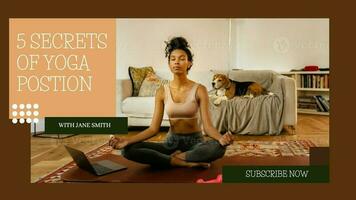 Secrets of yoga promo template