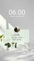 Minimalist Phone Reminder Notification template