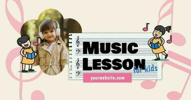 Music Lesson for Kids Promotion template