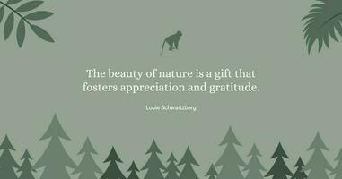 Green Beauty Nature Life Quotes Facebook Post template